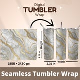 Gold Marble Tumbler Design, Digital Paper, Watercolor Flower Backgrounds, Floral Junk Journal Pages, Printable tumbler png, Digital thumbnail 7