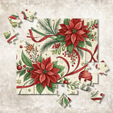 Christmas Poinsettia Tumbler Design, Digital Download, Floral Junk Journal, Watercolor Flower Background, Colorful Flowers Digital Papers thumbnail 12