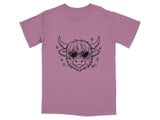 Heart Eyes Highland Cow Graphic T-Shirt thumbnail 4