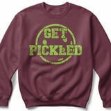 Pickleball Gildan Crewneck Sweatshirt, Get Pickled, Court Warm Up thumbnail 3