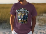 US Coast Guard Sailor T-Shirt, Patriotic Military USCG Veteran Gift, Female Service Member Apparel, Honor Respect Duty Tee thumbnail 6