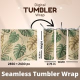 Luxe Tropical Leaves Digital Design Size Bundle Png thumbnail 7