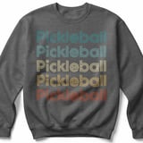 Pickleball Gildan Crewneck Sweatshirt, Pickleball Pickleball Pickleball Pickleball Pickleball, Court Warm Up thumbnail 4