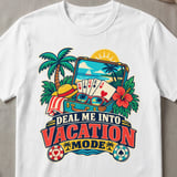 Deal Me Into Vacation Mode T-Shirt thumbnail 5
