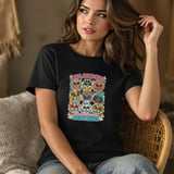 Cool Dogs Club T-Shirt Cartoon Puppies Wearing Sunglasses Colorful Canine Breeds Graphic Print thumbnail 6