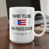 Funny Puerto Rican Gift Mug – I'm Not Yelling thumbnail 1