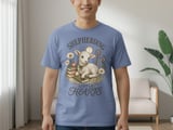 Christian Shepherding Little Hearts T-Shirt | Cute Lamb Daisy Pastor Teacher Gift | Faith-Based Apparel Tee thumbnail 6