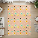 Star Throw Blanket and Pillow: Retro Style, Mid Century Modern  Home Decor thumbnail 7