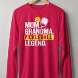 Pickleball Sport-Tek Long Sleeve Tee, Mom. Grandma. Pickleball Legend., UV Protection Sun Shield Shirt thumbnail 8