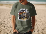 Waggy Gone Wild T-Shirt, Classic Wagpneer , SUV Car, Off Roading Tee, Cool Graphic Tee, Automotive Apparel, Funny T Shirt Gift thumbnail 3