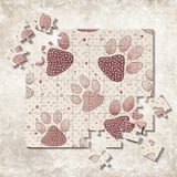 Cozy Paw Print Pattern Digital Size Bundle Png thumbnail 11