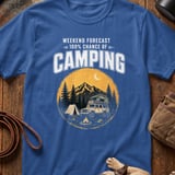 Weekend Forecast Camping T-Shirt thumbnail 5