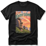 Gogh Easter Island ~ Comfort Colors Premium Tee thumbnail 1