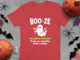 Boo-ze Halloween Bartender Tee thumbnail 2
