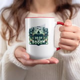 Halloween Mug, Spooky DJ Mug, Drop the Boom Mug, Rave Party Mug, Bat Mug, Halloween Decoration Mug, Halloween Gift Ideas Mug thumbnail 3