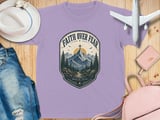 Faith Over Fear Christian Youth T-Shirt | Rustic Mountain Cross Graphic Tee | Inspirational Walk By Faith Religious Top | Spiritual Nature Gift thumbnail 11