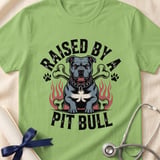 Raised By A Pit Bull Tee | Pit Bull Lover Shirt | Pittie Shirt | Bully Breed Gift thumbnail 6