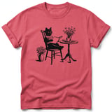 Cozy Bookish Cat Tee thumbnail 7