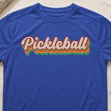 Pickleball Sport-Tek Performance Tee, Pickleball, Retro Style Open Play Athletic Court Apparel thumbnail 7