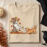 Golden Retriever Ghost Tug Tee thumbnail 10