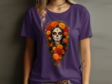 Floral Sugar Skull Catrina Tee or Sweatshirt thumbnail 10