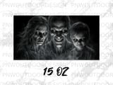 Horror Face Mug Wrap Halloween Sublimation Design Creepy Zombie Digital Download Scary Spooky PNG 11oz 15oz Mug Wrap thumbnail 12