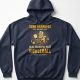Pickleball Gildan Fleece Hoodie, Some Grandpas Take Naps Real Grandpas Play Pickleball (Then Take a Nap), Court Pullover thumbnail 6