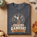 Country Gameday BBQ Captain Tee thumbnail 2