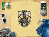 Armor Of God Youth T-Shirt, Ephesians 6:11 Scripture Faith Christian Vintage Distressed Religious Graphic Tee Mens Gift thumbnail 7