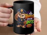 Haunted I'm On Duty Police Owl Mug thumbnail 15