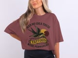 Tattoo Bird Rose T Shirt, Funny Tattoo Tee, Tattoo Day Shirts, Ink Lover Gift, Traditional Tattoo Art, Permanent Tattoo Joke thumbnail 6