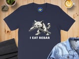 I Eat Rebar absurd brain rot Cat Tee thumbnail 3