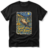 Gogh With the Flow ~ Comfort Colors Premium Tee thumbnail 1