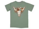 Rustic Bloom Longhorn T-Shirt thumbnail 5