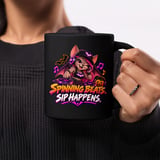Spinning Beats Sip Happens Mug thumbnail 1