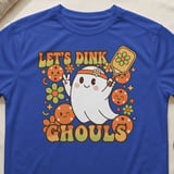 Pickleball Sport-Tek Performance Tee, Let's Dink Ghouls, Spooky Retro Fall Open Play Court Apparel thumbnail 7