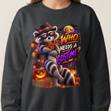 Randy the Raccoon Halloween Sweatshirt thumbnail 5