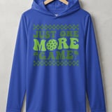 Pickleball Sport-Tek Performance Hood, Just One More Game, Lightweight Hoodie thumbnail 4