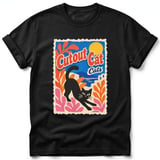 Cutout Cat ~ Comfort Colors Premium Tee thumbnail 1