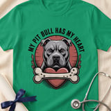 My Pit Bull Has My Heart Tee | Pit Bull Lover Shirt | Pittie Mom Gift | Dog Lover Apparel thumbnail 9