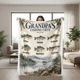 Grandpa's Fishing Crew Blanket thumbnail 6