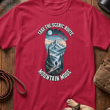 Take the Scenic Route Mountain Mode T-Shirt thumbnail 4