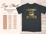 I Destroy Silence Percussion Graphic Tee thumbnail 7