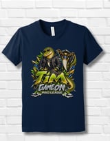Tim Crocodile Youth Gaming T-Shirt, Kids Gamer Graphic Tee, Green Alligator Streetwear Shirt, Pixo League thumbnail 12