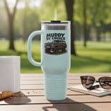 Muddy By Choice Tumbler, Grand Wagoneer Tumbler, The Waggy Tumbler, Car Tumbler, Off Road Vehicle Tumbler, Car Lover Gift thumbnail 4