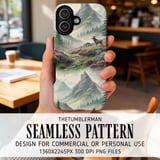 Serene Highland Stag Digital Art Size Bundle Png thumbnail 6