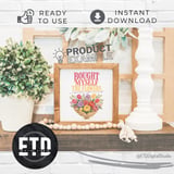 Bought Myself The Flowers PNG Digital Download | Self Love Empowered Floral Sublimation Design for Shirt Mug Craft Supply thumbnail 5