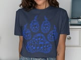 Music Notes Lion Paw Print Graphic T-Shirt thumbnail 9