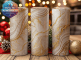 20 oz Skinny Tumbler Wrap Sublimation Design, Gold Marble Texture, Straight and Tapered Wrap png, Digital Tumbler Design, Instant Download thumbnail 2