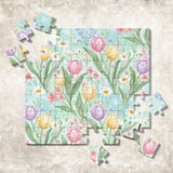 Digital Bundle Pattern, Floral Digital Paper, Seamless Floral Pattern, Watercolor Flower Pattern, Tulips, Daisies Digital, Commercial Use thumbnail 7